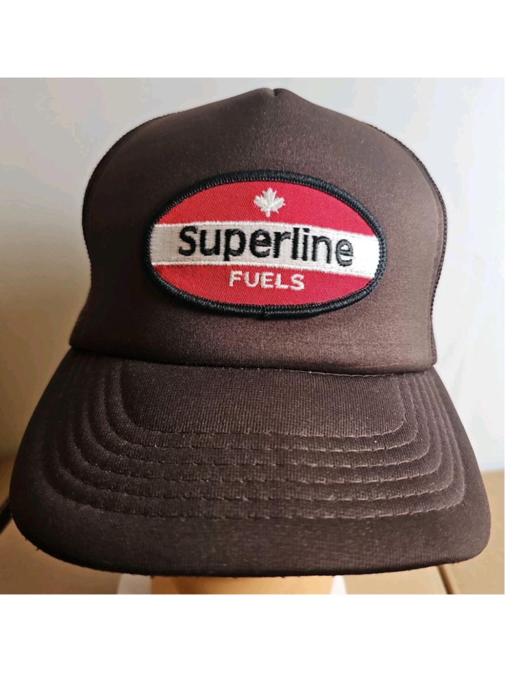 Vintage Superline Fuels Canada Hat Snapback Adjustable Trucker Gas Oil Petro
